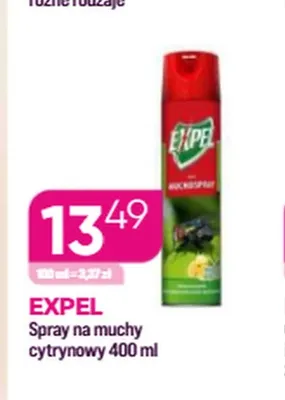 Spray na muchy cytrynowy Expel promocja w Drogerie Koliber
