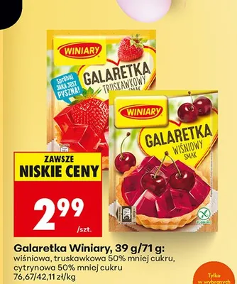 Galaretka truskawkowa promocja w Biedronka