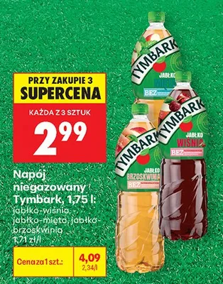 Napój niegazowany Tymbark jabłko-mięta promocja w Biedronka