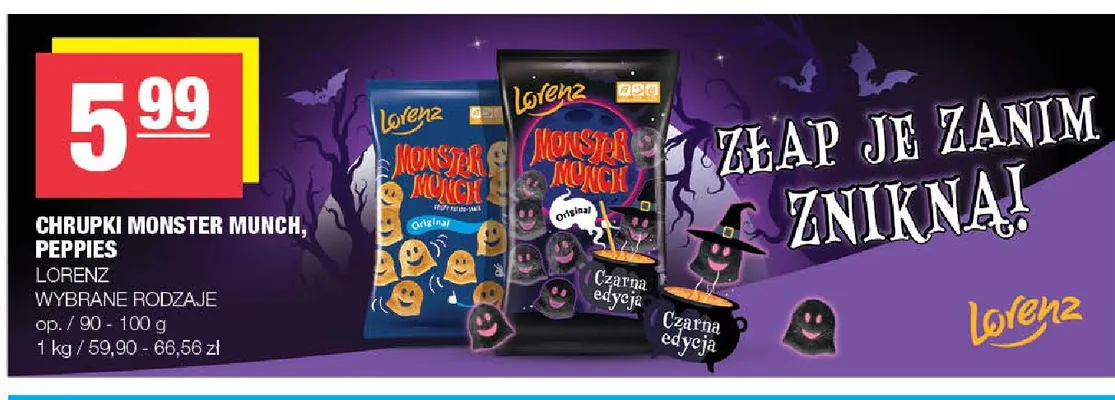 Chrupki Monster Munch Original Lorenz promocja w SPAR