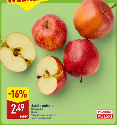Jabłka polskie promocja w Aldi