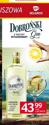 Gin Dobroński Basil Smash promocja w Selgros