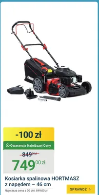 Kosiarka spalinowa Hortmasz z napędem 46cm promocja w ERLI