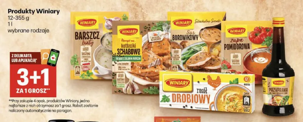 Produkty Winiary promocja w Delikatesy Centrum
