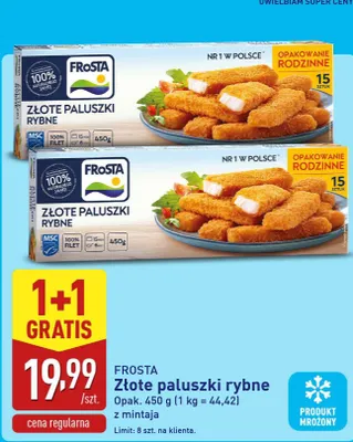Złote paluszki rybne FroSta z mintaja promocja w Aldi