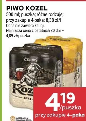 Piwo koźlak promocja w Stokrotka