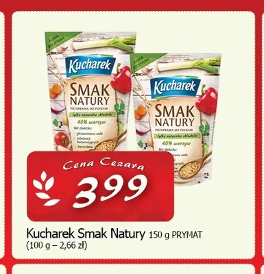 Przyprawa Kucharek Smak Natury promocja w CEZAR Delikatesy