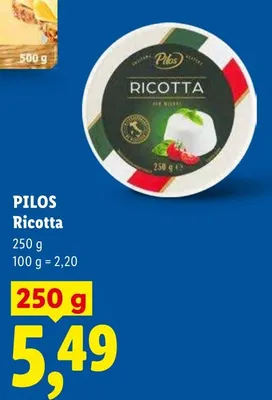 Ser Ricotta Pilos promocja w Lidl