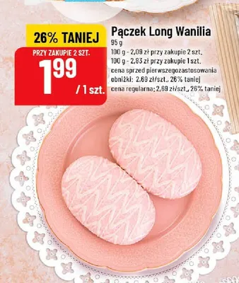 Pączek Long Wanilia promocja w POLOmarket