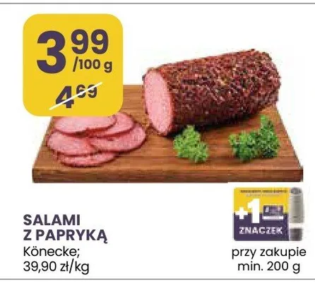Salami z papryką Könecke promocja w Stokrotka