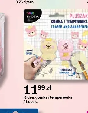 Gumka i temperówka Kidea promocja w Empik