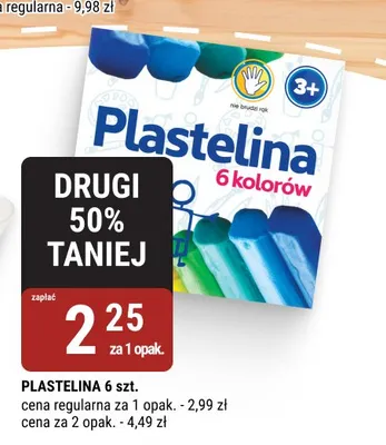 Plastelina 6 kolorów promocja w bi1