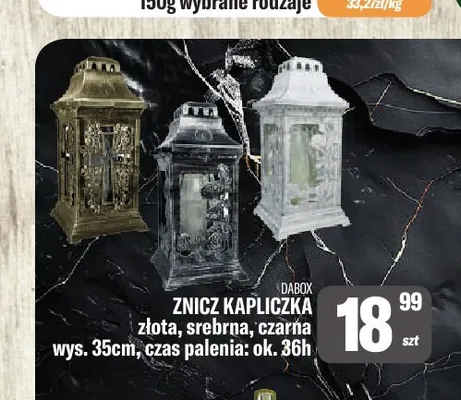 Znicz Kapliczka Dabox promocja w Tomi Markt