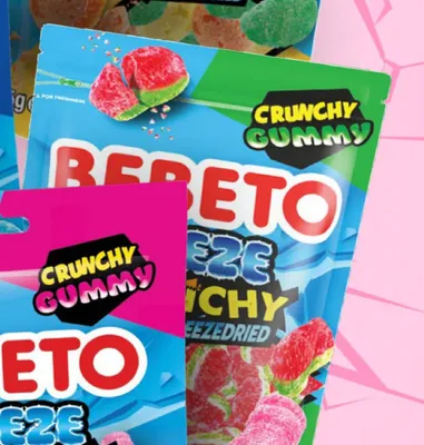 Żelki Bebeto Freeze Crunchy Watermelon promocja w Dealz