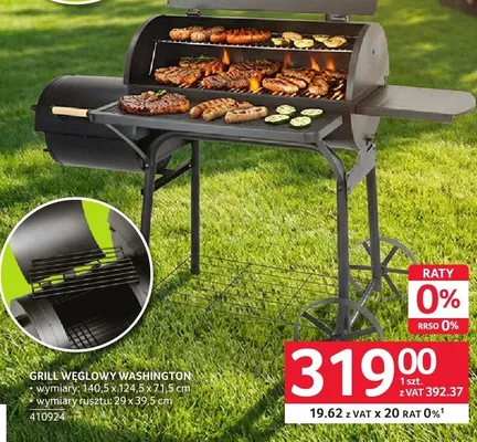 Grill węglowy WASHINGTON promocja w Selgros