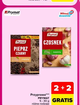 Pieprz czarny mielony Prymat promocja w Carrefour