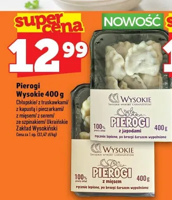 Pierogi z mięsem Wysokie promocja w TOPAZ