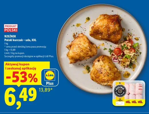 Polski kurczak uda XXL Rzeźnik promocja w Lidl