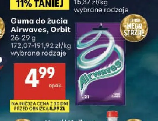 Guma do żucia Orbit promocja w Delikatesy Centrum