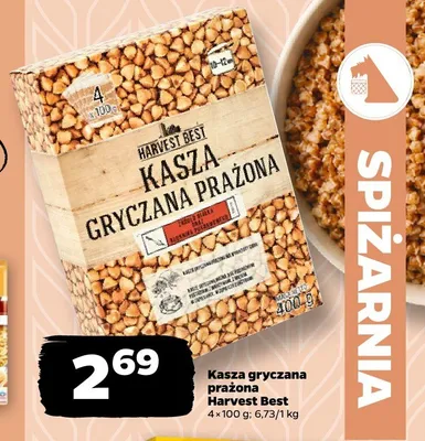 Kasza gryczana prażona Harvest Best promocja w Netto