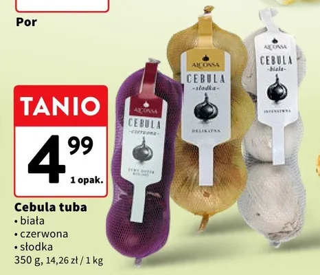 Cebula tuba - biała, czerwona, słodka promocja w Intermarche