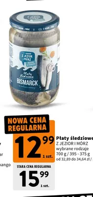 Płaty śledziowe Bismarck Z Jezior i Mórz promocja w Intermarche