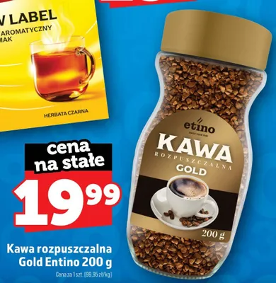Kawa rozpuszczalna Gold Entino promocja w TOPAZ