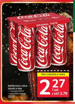 Napój Coca-Cola 6-pak 330ml promocja w Selgros
