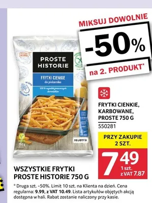 Frytki karbowane Proste Historie promocja w Selgros