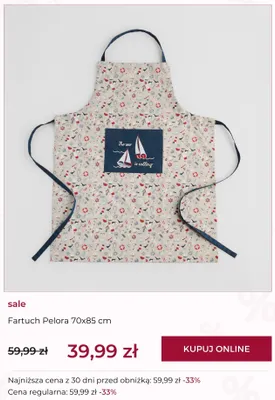 Fartuch Pelora home&you 70x85 cm promocja w home&you