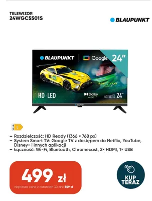 Telewizor Blaupunkt 24WGC5501S promocja w Max Elektro