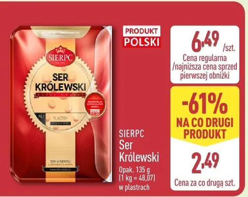 Ser Królewski promocja w Aldi