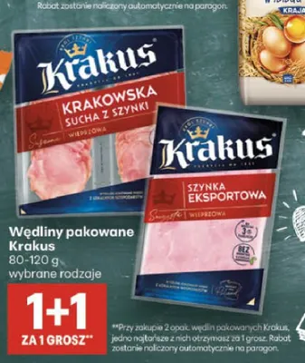 Szynka eksportowa Krakus promocja w Delikatesy Centrum