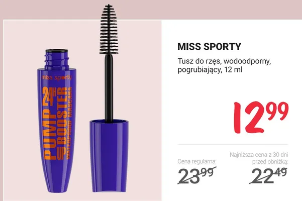Tusz do rzęs wodoodporny pogrubiający promocja w Rossmann