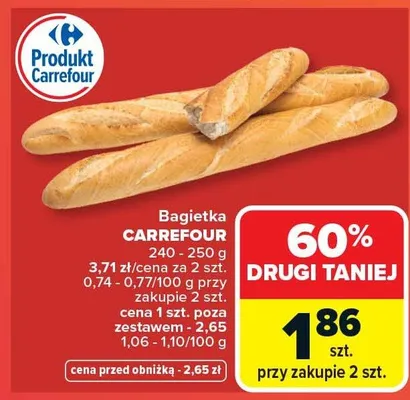 Bagietka Carrefour promocja w Carrefour
