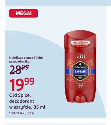 Dezodorant w sztyfcie Old Spice promocja w Rossmann