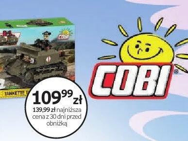 Klocki konstrukcyjne COBI Tankette promocja w Dzień Dziecka
