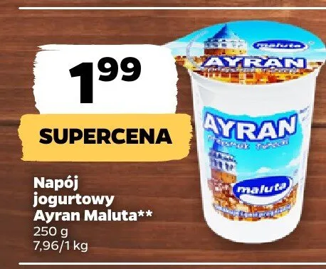 Napój jogurtowy Ayran Maluta promocja w Netto