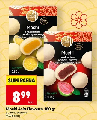 Mochi z nadzieniem o smaku cytrynowym Asia Flavours promocja w Biedronka