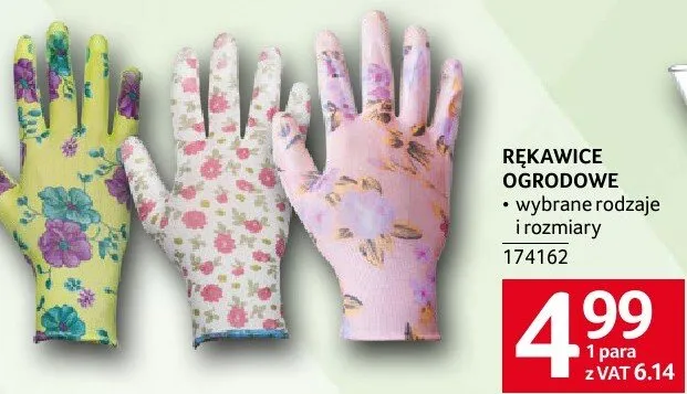 Rękawice ogrodowe 174162 promocja w Selgros