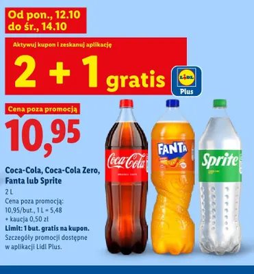 Napój gazowany Coca-Cola promocja w Lidl