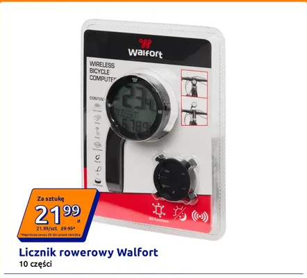Licznik rowerowy Walfort promocja w Action