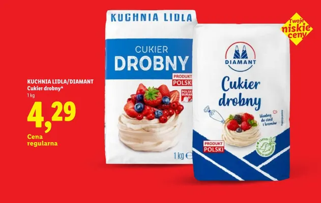 Cukier drobny Diamant promocja w Lidl