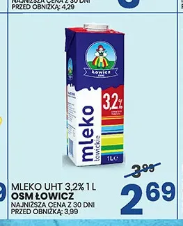 Mleko UHT OSM Łowicz 3,2% promocja w Wafelek