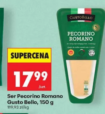 Ser Pecorino Romano Gusto Bello promocja w Biedronka