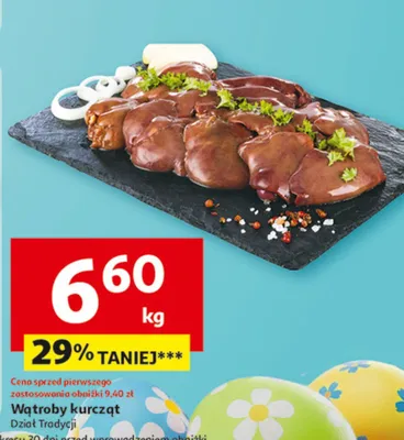 Wątroby kurząt promocja w Auchan