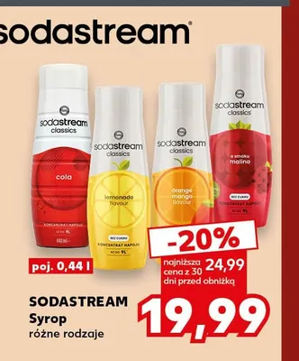 Syrop Sodastream o smaku malina promocja w Kaufland