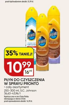 Płyn do czyszczenia w sprayu Pronto uniwersalny promocja w Chata Polska