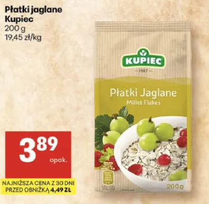 Płatki jaglane Kupiec promocja w Delikatesy Centrum