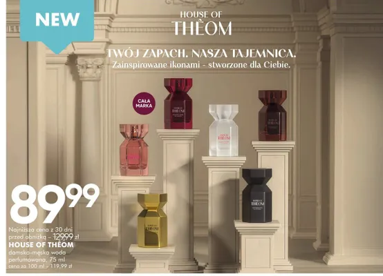 Perfumy House of Théom damsko-męska woda perfumowana, 75 ml promocja w Makro